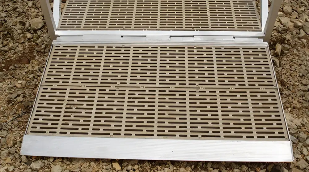 Overgangsplate aluminiumslandgang - Beige / 0.9 m - Landgang