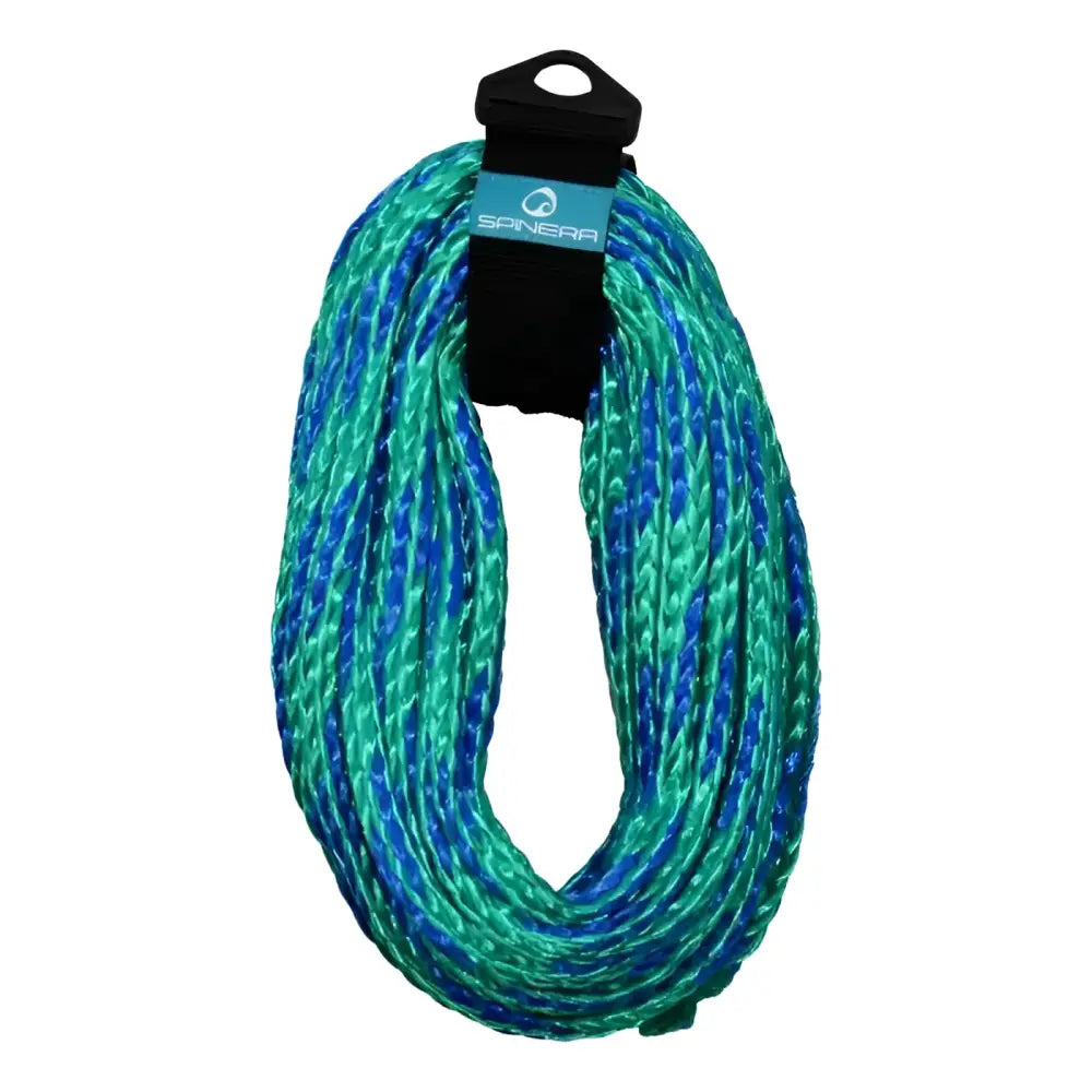 Slynget blått og grønt tau for Spinera Towable Rope 4 Person, sportsutstyr