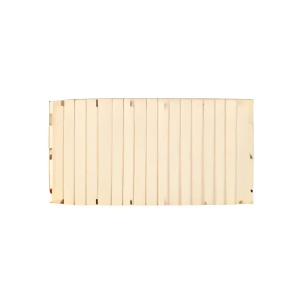 Creamfarget vevd stoff med ribbet tekstur fra produktet 1,5M X 3M BRYGGEELEMENT