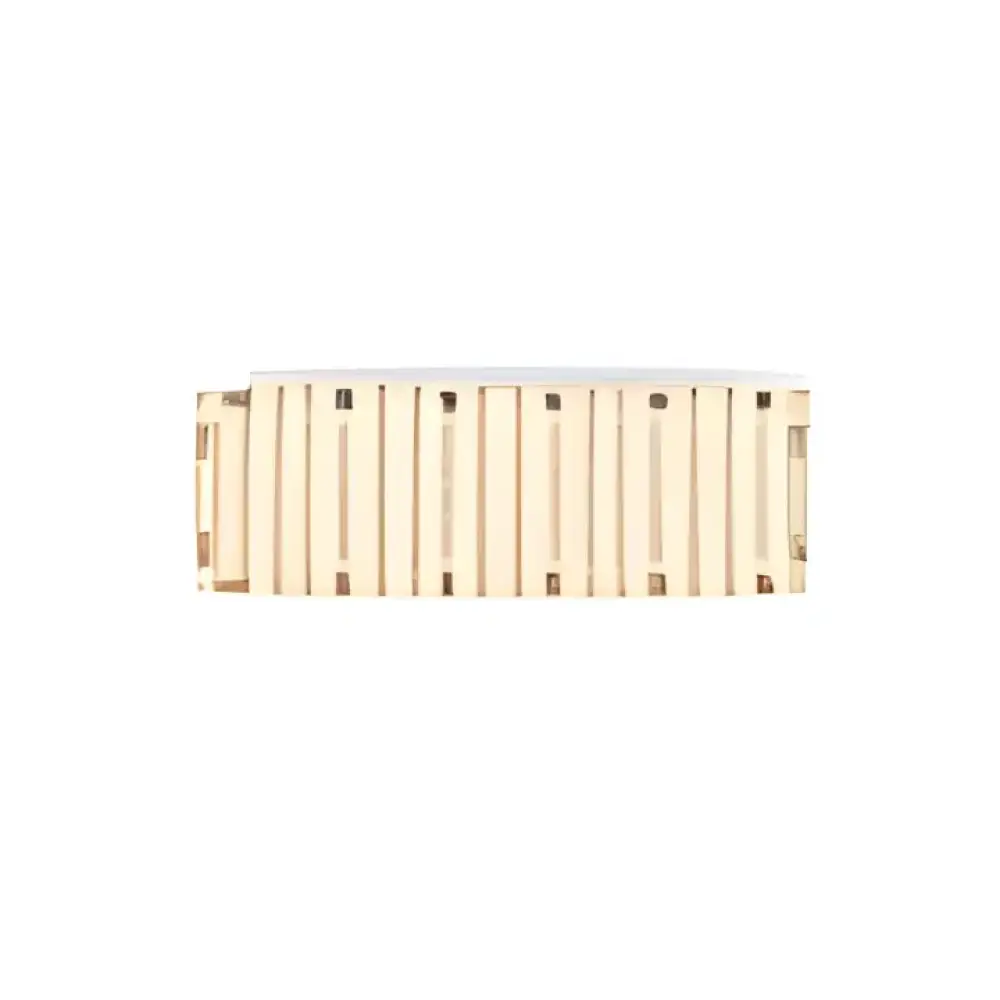 Beige plastbyggestein med åtte prikker i rekke for 1M X 3M BRYGGEELEMENT