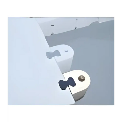 Hvit plast veggmontert sikkerhetskamera for BESLAG STANDARD 60MM RØR