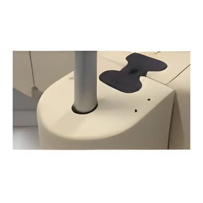 Beige keramikkvase med høy, slank nakke og utflaring, til BESLAG STANDARD 60MM RØR