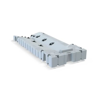 Grå plastkomponenthus med ventilasjonsområder for EZ Dock 260 beskytter vannscooteren