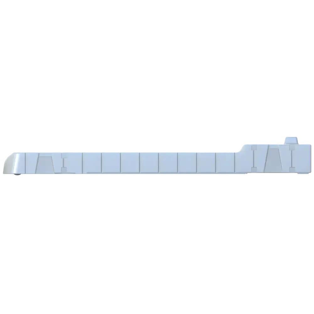 Lys blå metall rockerpanel for EZ Dock 280 holder vannscooteren og motorsykkelbeskyttelse