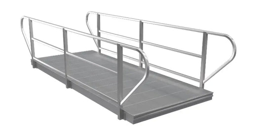EZ Dock G500 Aluminium Landgang / Badebrygge Landgang - Beige dekke i plast / 0.9 m x 3 m - Landgang